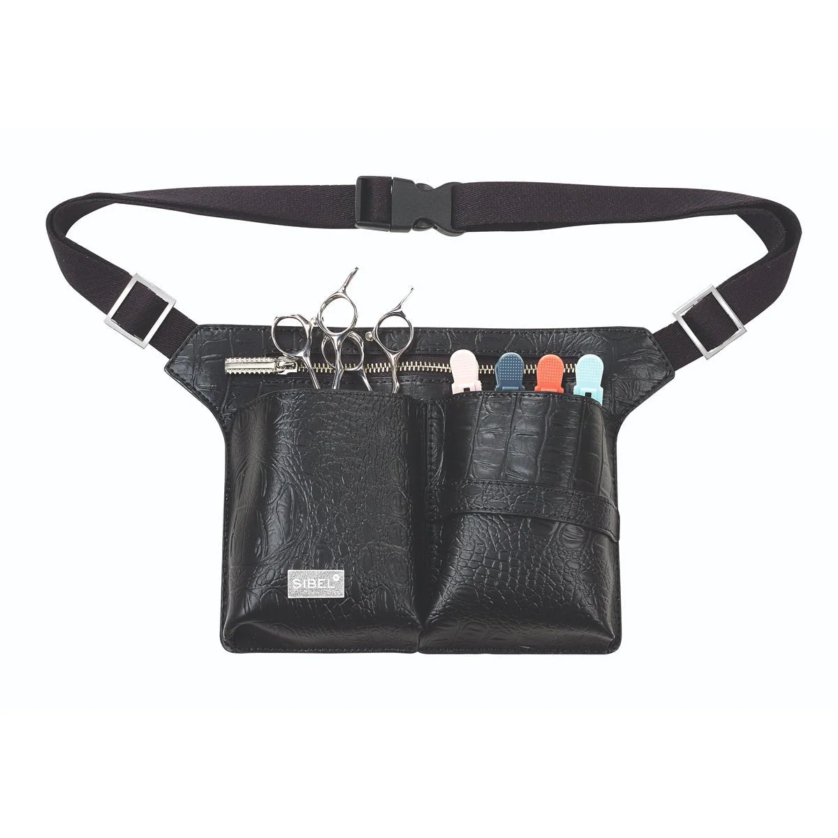 Belt 4 Zwarte Holsterceintuur In Matte Kroko Vr 4 Scharen