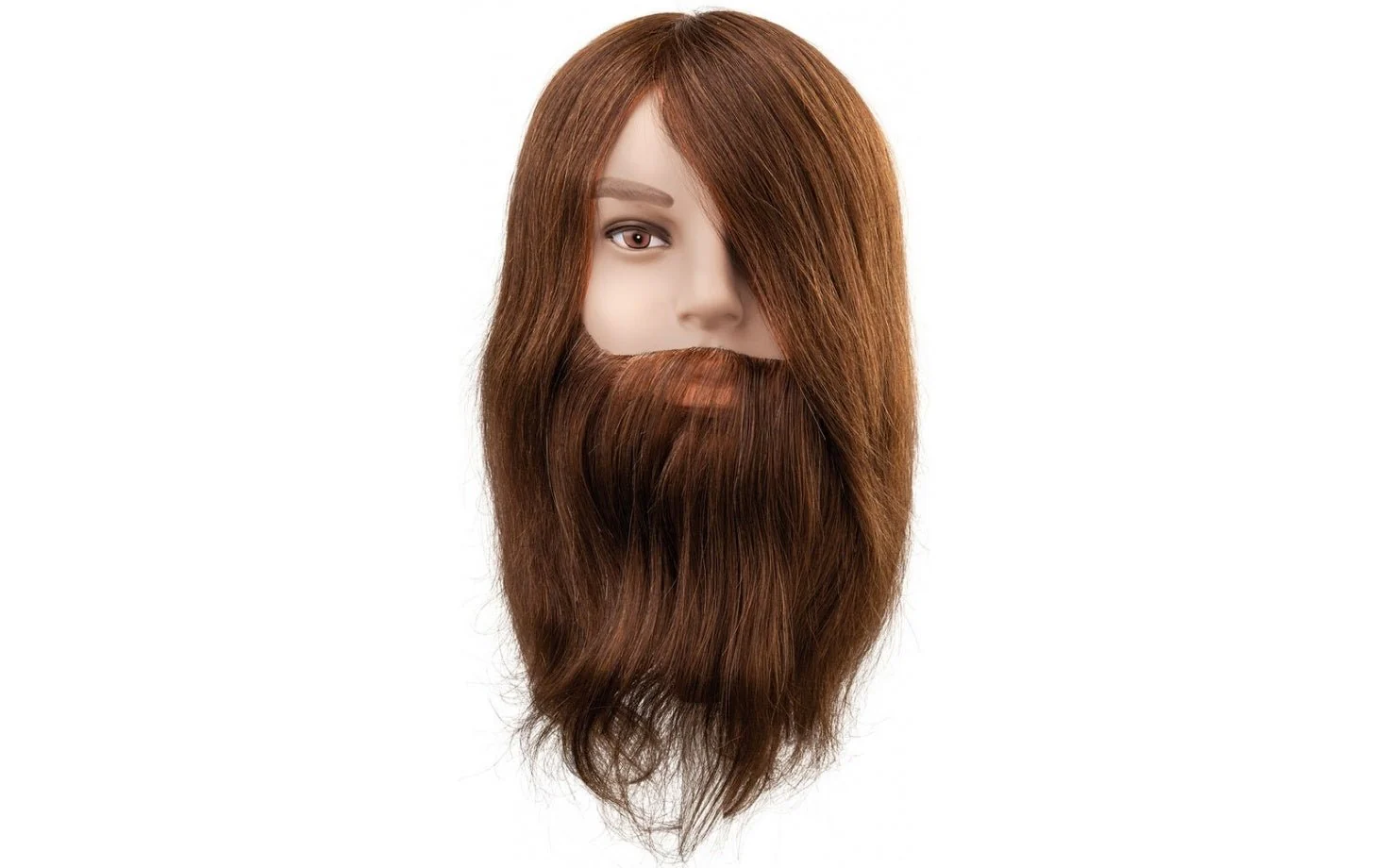 Efalock Oefenhoofd Ben met baard Bruin 25cm