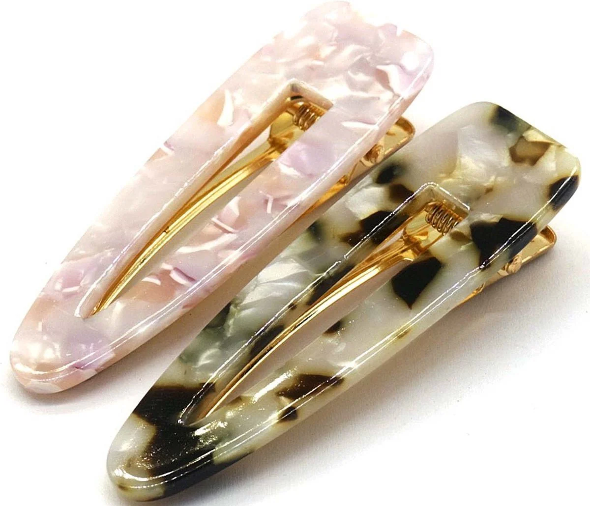 Haarclip Set Pink/Animal 7cm