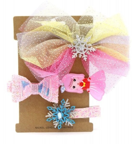 Haarclips kids pink princess