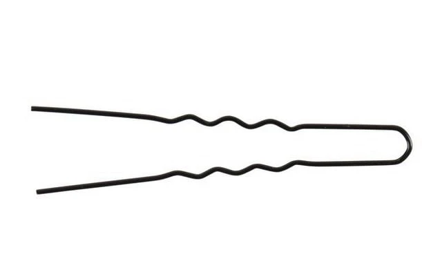 Steekspeld Gegolfd 50st Zwart 65mm