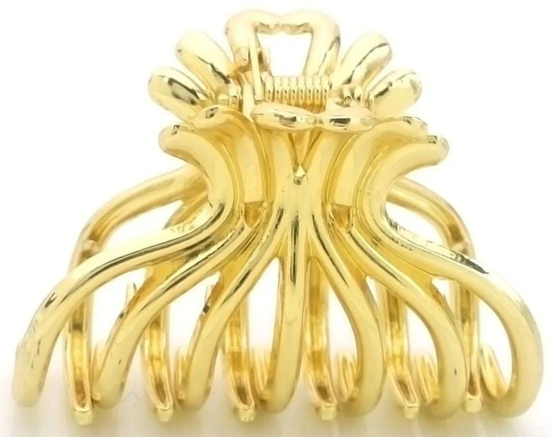 Haarklem fleur metal gold