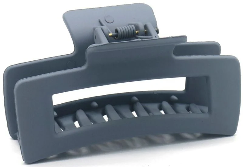 Haarklem open steel grey 8,5cm