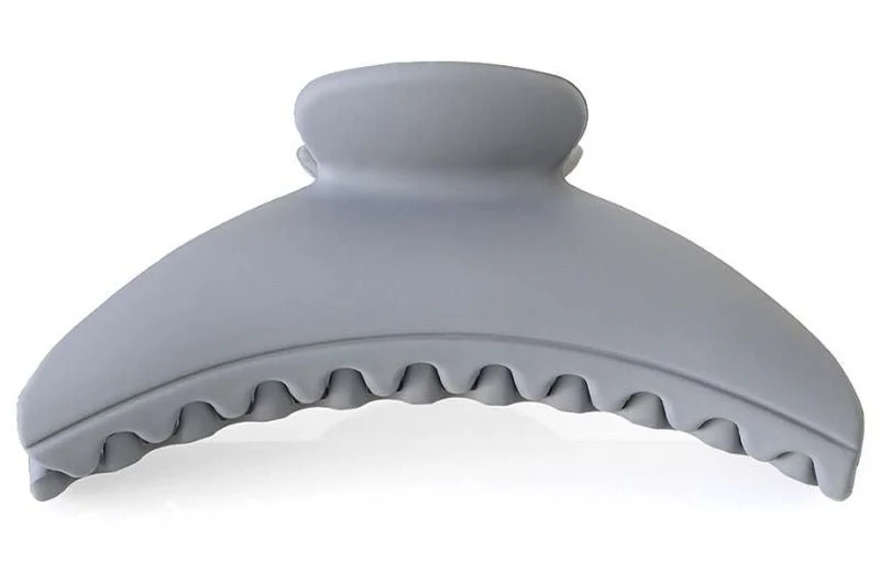 Haarklem rond steelgrey 11,5cm