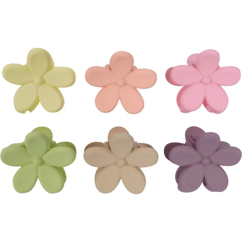 Haarklem set flower 2,5cm Pastel