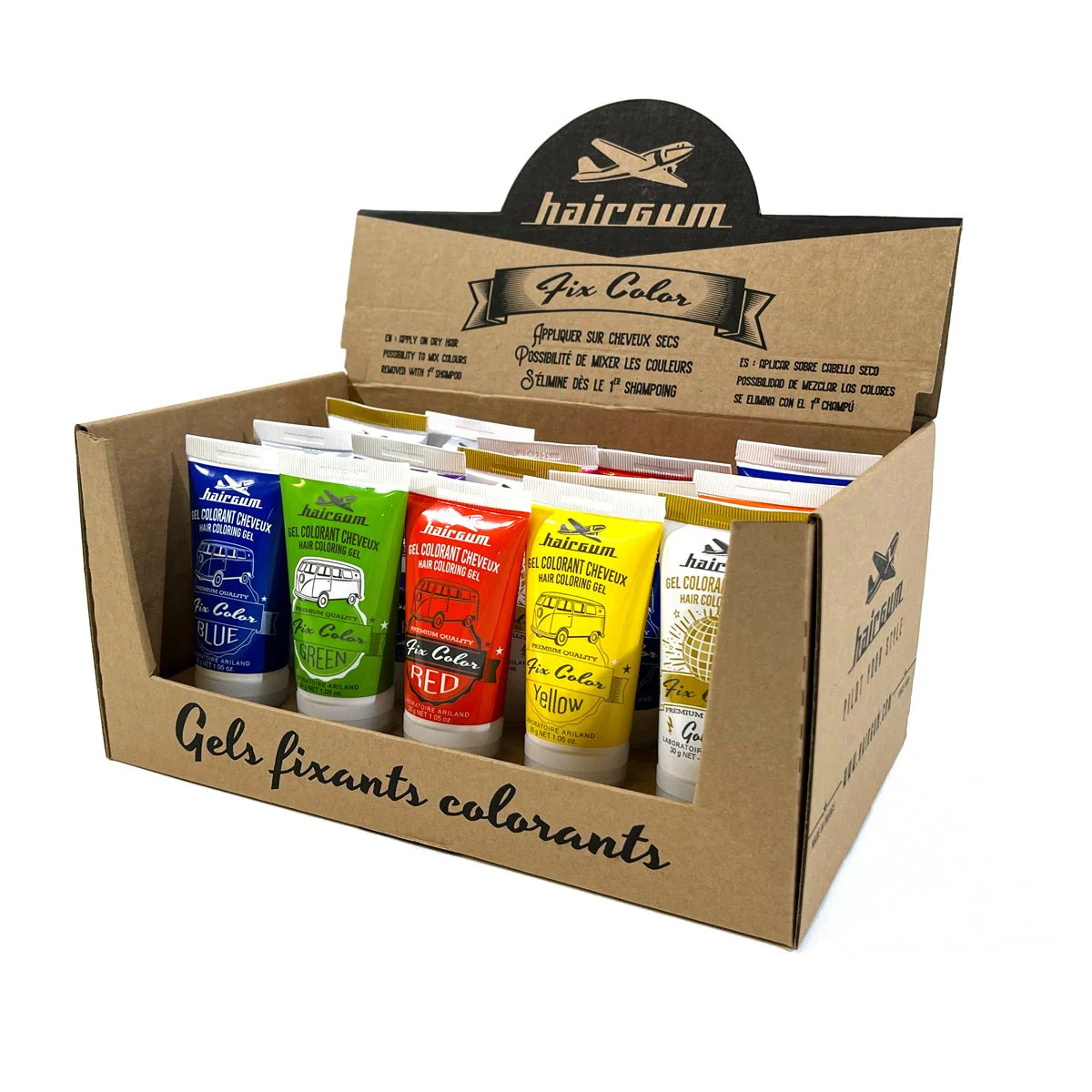 Hairgum Fix Color Mix Display 15st