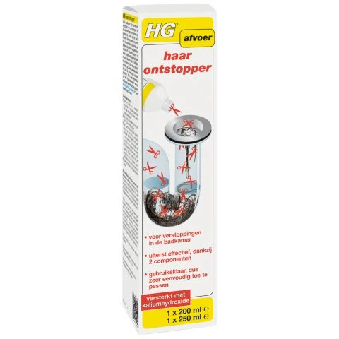 HG Haar Ontstopper - gebruiksklaar
