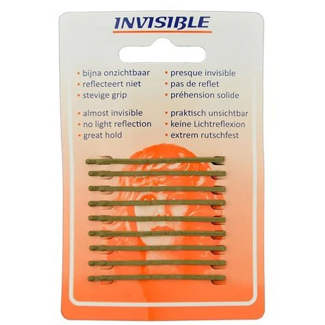 Invisible Haarschuifjes 5cm Kort Blond