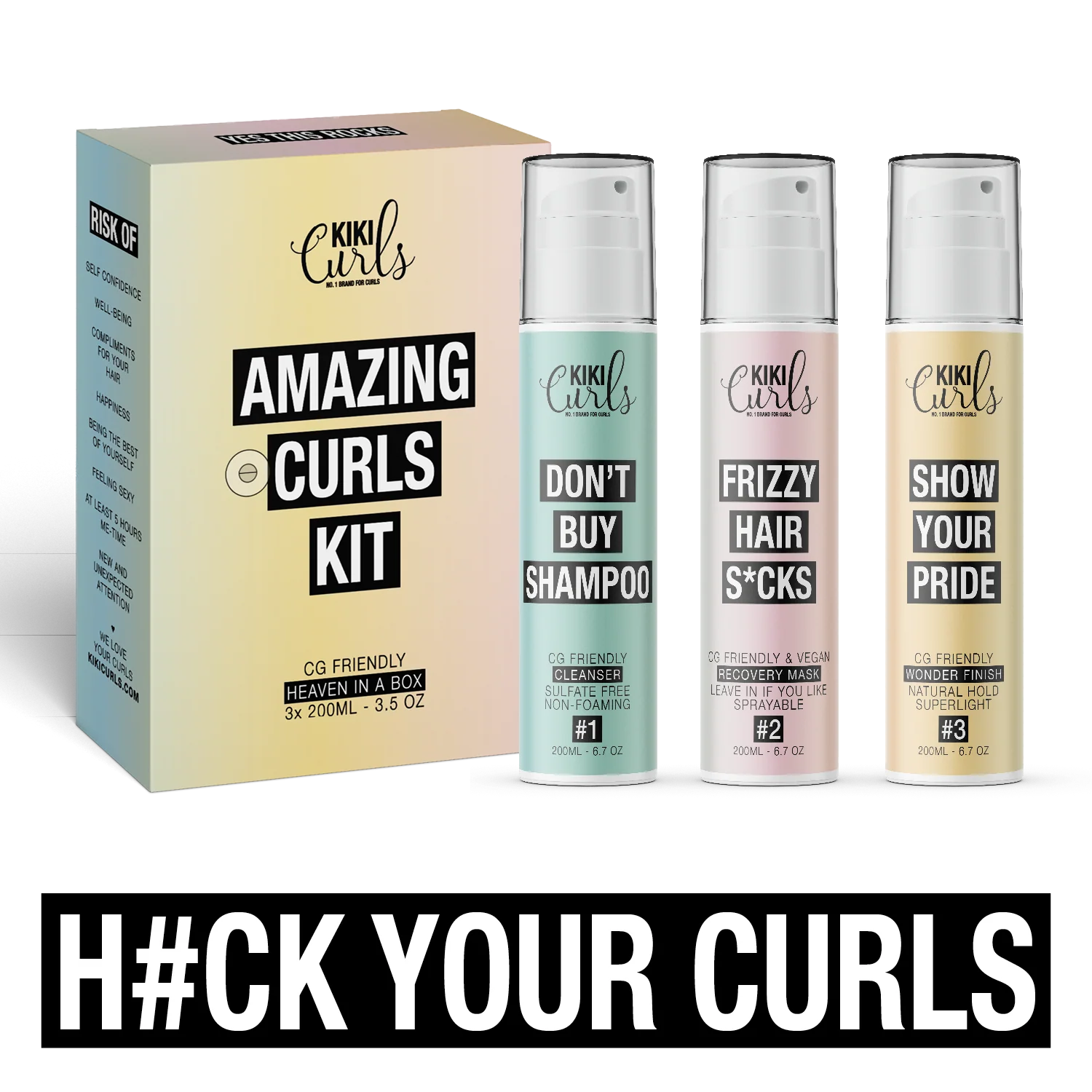 Kiki Curls Heaven in a Box 3x200ml - Image 3