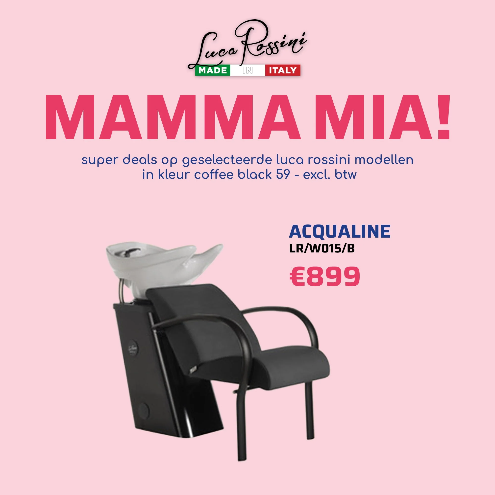 LR Wasunit Acqualine Zwart - MAMMA MIA