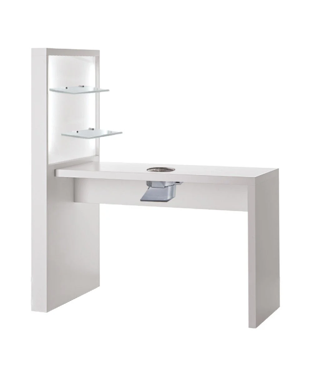 MB Allure White Ash Manicure Table - Image 3
