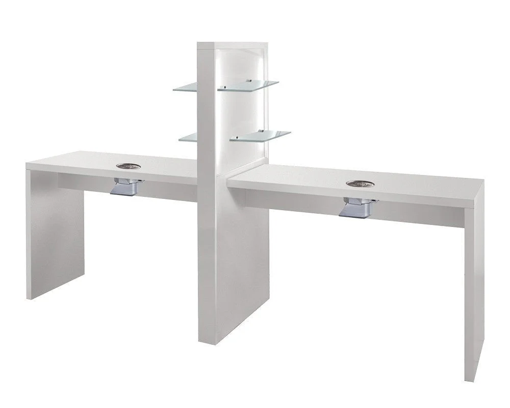 MB Allure White Ash Manicure Table - Image 5
