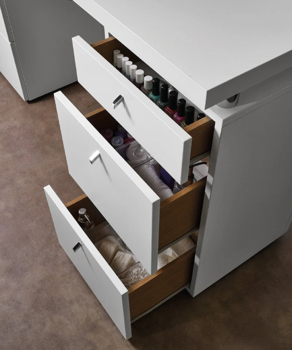 MB Logic White Ash Manicure Table - Image 6