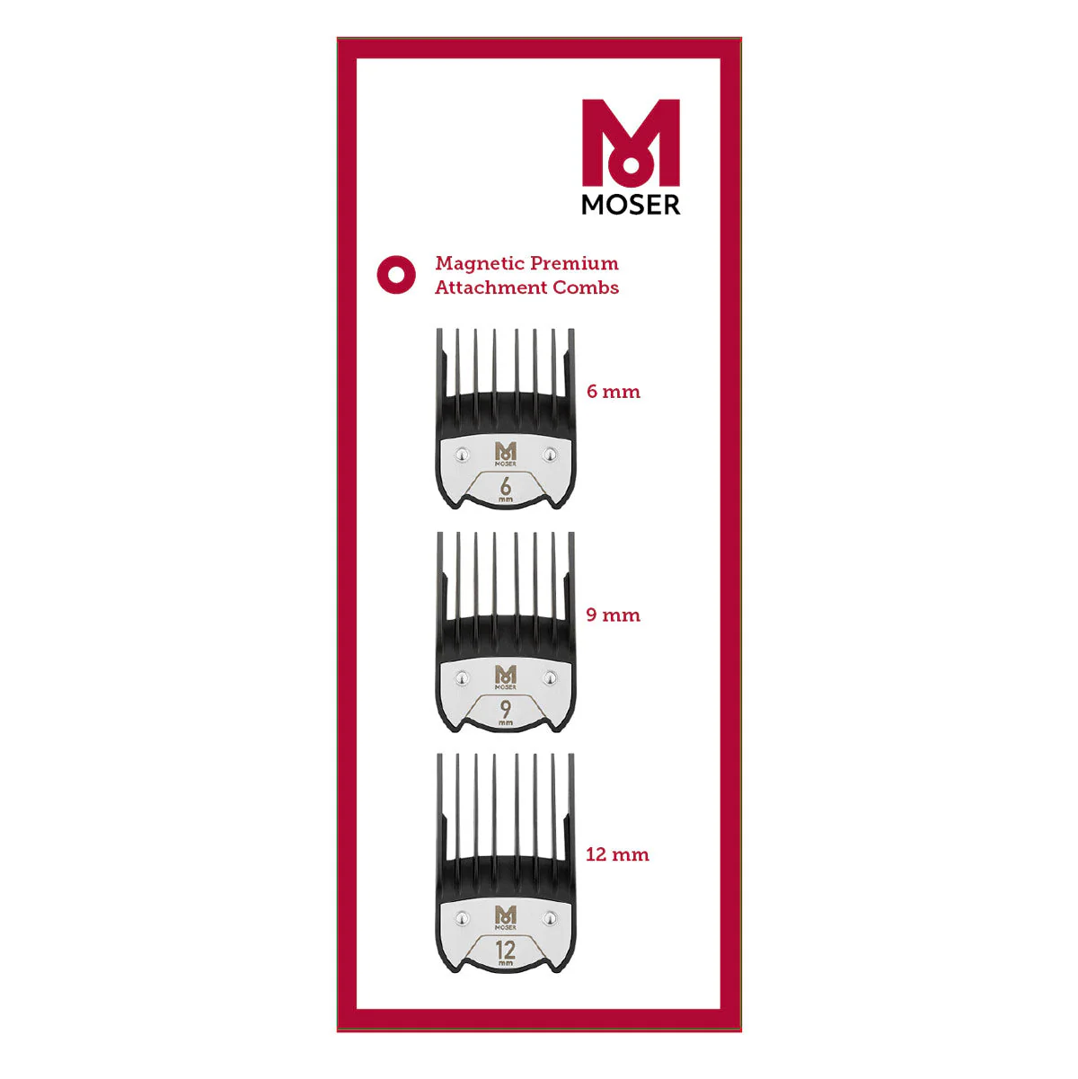 Moser Set Magnetic Premium Opzetkammen S 3st - Image 2