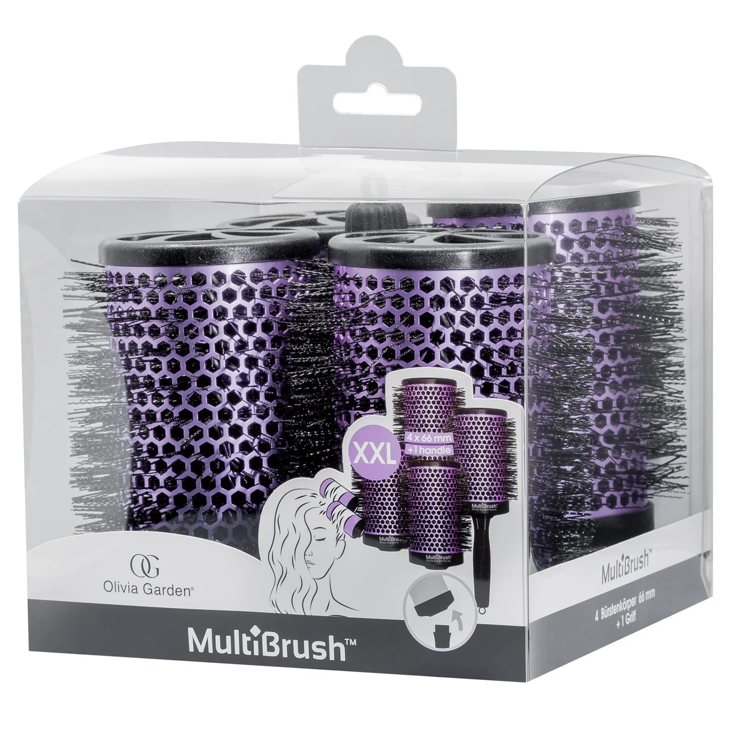 Olivia Garden Multibrush Kit XXL - 4x66mm