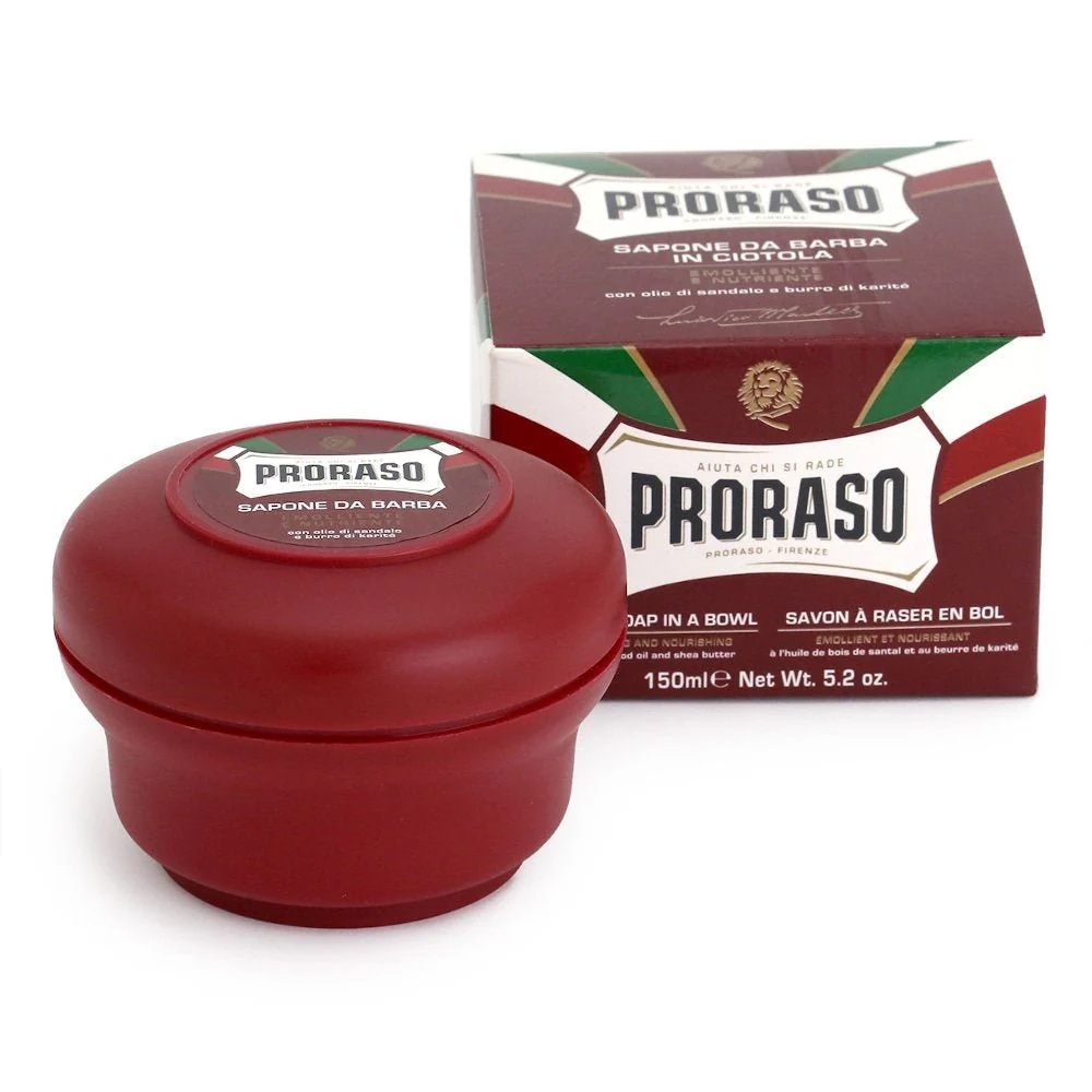 Proraso Rood Scheerzeep Bowl 150ml