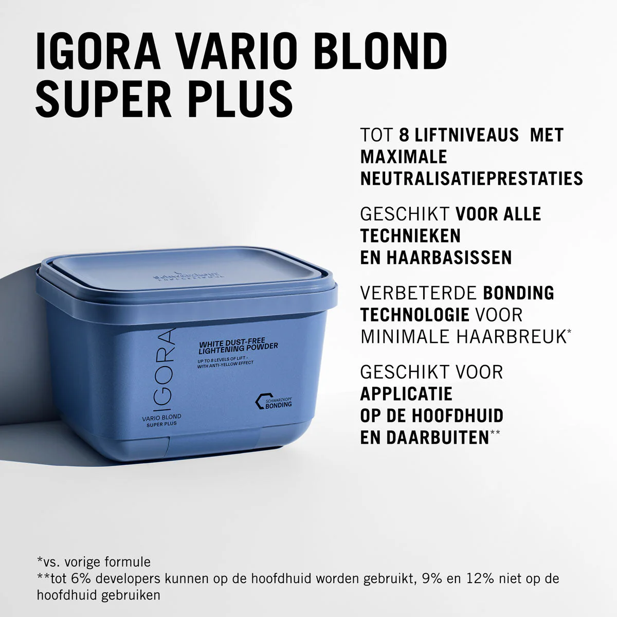 Schwarzkopf Igora Vario Blond Super Plus Wit 450g - Image 5