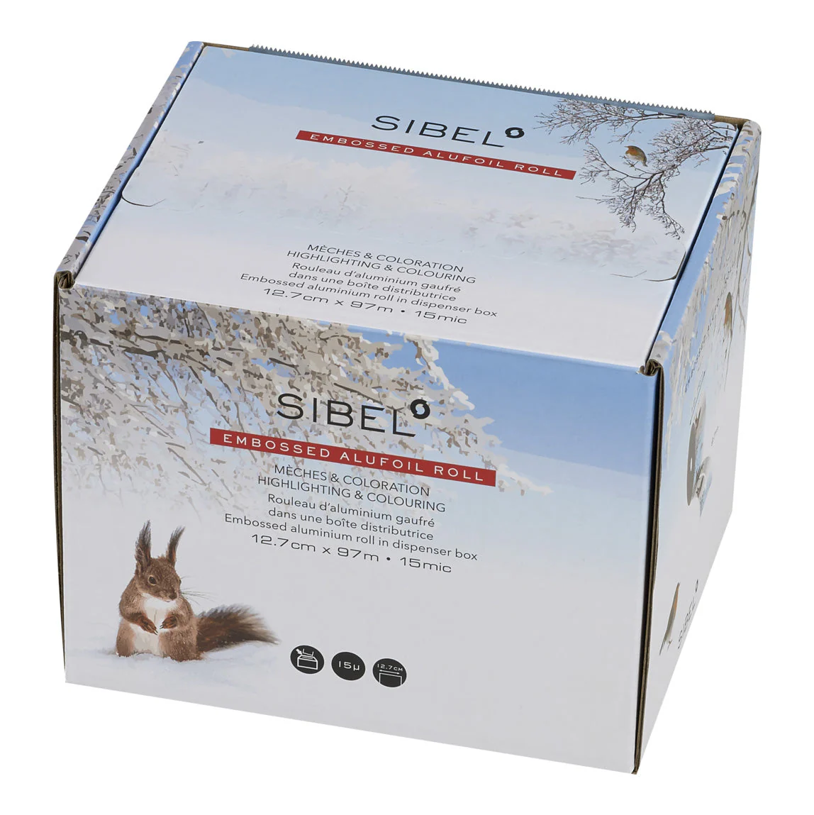 Sibel Embossed Alufolie Rol 12,7x97cm Arctic - Image 2