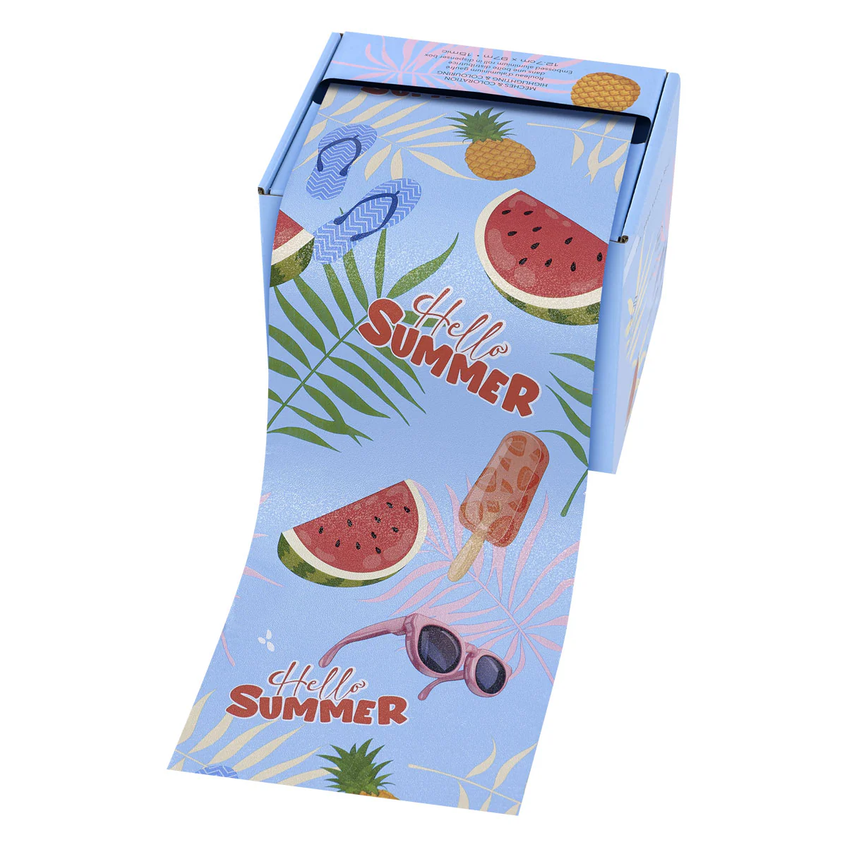Sibel Embossed Alufolie Rol 12,7x97cm Hello Summer