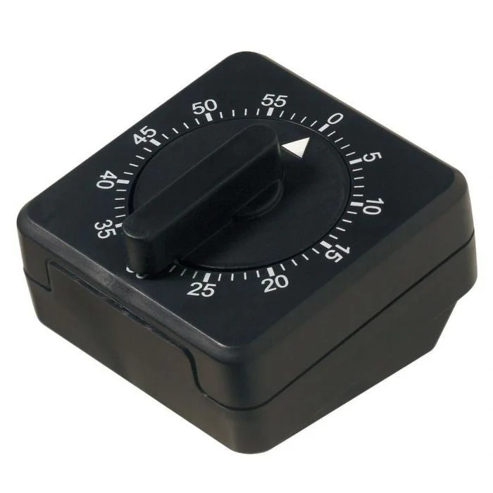 Wekker Mechanisch zwart