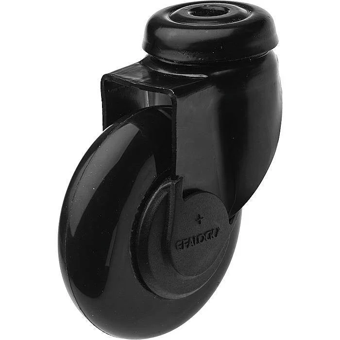 Efalock Wielen Clictec Piccolo Zwart Set 4st